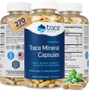 Trace Minerals Low- Nátrium- ConcenTrace kapszula - Supplement to Support Bone Health & Body Energy - Egészséges hidratálás és elektrolit támogatás kiegészítés - 270 kapszula (90 adag)