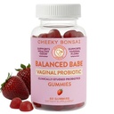 Cheeky Bonsai, Vaginal Probiotic Gummis für Damen - Balanced pH, Gesunder Odor und Flora Support - 5 Billion CFUs - Juicy Erdbeer Flavor, 60 Count