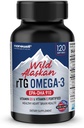 Nanowell Wild Alaskan rTG Omega3 Fish Oil 1196mg - EPA, DHA, D3-vitamin és E - 120 Softgels, 60 napos ellátás