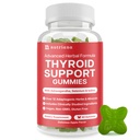Schilddrüsen-Unterstützung Gummi - Selen-Ergänzung & Jod Ergänzungen für Schilddrüsen-Unterstützung - Energie-Booster für Frauen und Männer - Hypothyroidismus-Ergänzungen mit Stoffwechselunterstützung
