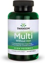 Swanson Multi Iron Multivitamin Health Supplement Iron- Free Formula 120 Softgels Sgels