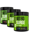 Jacked Factory NITROSURGE Előkészítő kiegészítés - Endless Energy, Instant Strength Gains, Clear Focus, Intense Pumping 124; Cherry Limeade, Blue Málna, Arctic White (90 szerváció)