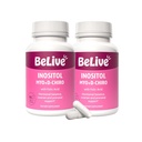 BeLive Myo- Inositol & D- Chiro Inositol Supplement - 2 Pack - 90 kapszula Egyenként - 40: 1 Folic Acid nőknél