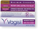 Vagisil Maximális hatáserősség Feminin Anti- Itch Cream benzokainnal nőknek, Segít enyhíteni az évezredes fertőzés irritáció, Gynecologist tesztelt, Fast- Acting, Soothes and Cools Skin, 1 oz