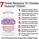 Sciatic Nerve Relief Support Supplement with 450 mg Alpha Lipoic Acid - 18 in 1 Super Formula for Lower Back, Hip, Lumbar, Thigh, Leg, Foot - Best Natural Sciatic Nerve Relief Support - 90 kapszula