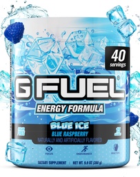 G Üzemanyag Blue Ice Energy Drink Powder, Pre Workout koffein Mix játék, Sugar Free Focus Amino, Vitamin + Antioxidánsok, 9.9oz (Kék málna, 40 szerváció)