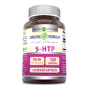 Amazing Formulas 5- HTP (Hydroxytryptophan) Supplement 124; 100 Mg Per Serving Ț124; Veggie Capsicum 124; Non- GMO Thermaceuticals 124; Gluten Free Agriculture 124; Made in USA (1 Pack, 120 Count)