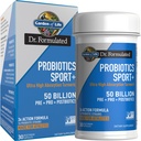 Kert az élet Dr formulált sport probiotikumok Digesztikumok, Organic Prebiotics for Women & Men Athletes, Klinikailag tanulmányozott kurkuma, 50 milliárd CFU, Gut Health, Acidophilus, 30ct
