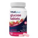 TRUEplus ® Glükóz tabletta, Málna Flavor - 50ct