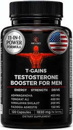 Anabolikus booster & Muscle Builder, T-GAINS tesztoszteron kiegészítés a férfiak, TRT Test Booster & ösztrogén Blocker, HGH kiegészítők a férfiak - Tongkat Ali Fadogia Agrestis izomnövekedéshez, 120 Caps