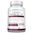 Genehmigte Wissenschaft Abend Primrose Öl - Maximale Stärke - Kalt gepresst - 10% GLA - Hormonelle Balance, Haut und Herz Gesundheit - 60 Softgels - Alle Natürlich