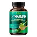 Grimed L- Theanine 11,900mg- X10 Power with Apigenin, GABA Ashwagandha, Rhodiola - Relaxation & Restauration Focus and Memory - Made in USA (150 Count of 1)