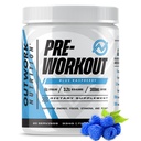 Outwork Táplálkozás Előedzés férfiak és nők - Nootropic Pre Edzés Kreatin nélkül, Pre- Edzés Powder Taurine Rhodiola Citrulline Malate Beta Alanine koffein (Kék málna)