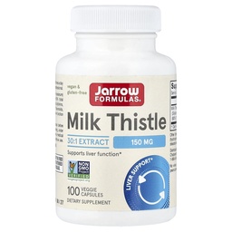 Jarrow Formulas Milk Thistle 150 mg - 100 Veggie kapszula - antioxidáns, amely támogatja az immunválaszt, májfunkció & glutatione - 100 adag