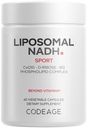 Codeage Liposomal NADH + Kiegészítés - NADH, B12-vitamin, D- Ribose mint Bioenergia Ribose, CoQ10- 2- hónapos ellátás - Liposzómás szállítás - β- Nicotinamid Adenine Dinukleotid Pills - Non-GMO - 60 kapszula