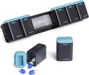 Heti Pill Organizer Magnetic, Removable Pill Box 7 Day 1 Time a day, Big Pill Case Travel, Week Once Daily Medication Dispenser, Medicine Container Holder for Supplement Vitamin, Blue