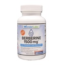 Wonder Laboratories Berberine HCL 1,500 mg + Fahéj, Króm, & Bioperine Karbantartás a glükóz, szív és immunrendszer Health Gluten & GMO Free - 60 kapszula