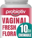 10 milliárd CFU + Organic Prebiotics - Támogatja a Vaginal Health-t, fenntartja a Vaginal pH Balance & Promotes Feminine Freshness, Eprberry- Ízesített tabletta