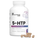 5- HTP - 200mg 5HTP kiegészítés (5- Hydroxytryptophan) támogatása Mood Plus Sleep *, Stress Relief *, 60 kapszula - 30 napos ellátás, Készült USA