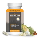 Mountain Peak Nutritionals Koleszterin Support Supplement - Articsóka kivonat, CoQ10, & Red Yeast Rice - Plant- alapú Formula Supports Heart Health & Health Lipid Levels (90 vegetáriánus kapszula)
