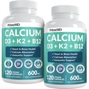 4-in-1 Kalzium-Ergänzungen für Frauen und Männer - Kalzium mit Vitamin D3 K2 5000 IU-Ergänzung, 601mg pro Servierung für Herz, Knochen und Körperverteidigungen - Glutenfrei, Vegan-Friendly (240 ct)