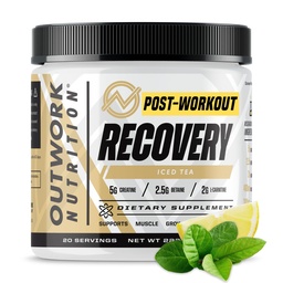 Extraction Nutrition Post Workout Recovery Powder - Creatine Monohidrát, KSM- 66 Ashwagandha & Tart Cherry - Speeds Recovery, Eises Studence - Creatine Powder for Women & Women, Iced Tea, 240