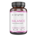 Dr. Brighten Balance - Hormon Balance für Frauen mit Chasteberry und DIM - Ziele Hormonelle Akne, Periodenprobleme, & PMS - Vegan, Non-GMO