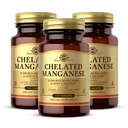 Solgar Chelated Manganese - 100 tabletta, csomag 2 - Supports Bone, Joint & Nerve Health - Non-GMO, Vegan, Gluten Free, Dairy Free, Kosher - 200 összes szolgáltatás
