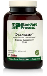 Standard Process Drenamin - Addenal Function Supplement for Healthy Stress Response - Támogatja az egészséges energia termelés és anyagcsere - gluténmentes, Non- Dairy & Non- Soy - 270 tabletta (270 adag)