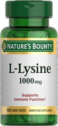 Természet Bounty L- Lysine, 1000mg, 60 tabletta