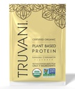 Truvani Vegan Pea Protein Powder 124; Banán fahéj 124; 20g Organic Plant Based Protein