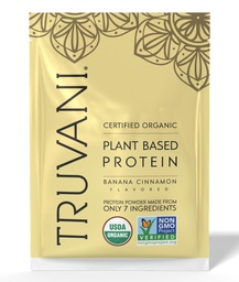 Truvani Vegan Pea Protein Powder 124; Banán fahéj 124; 20g Organic Plant Based Protein