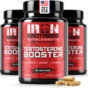 Tesztoszteron booster for men - ösztrogén blokkoló - Supplement Natural Energy, Strength & Stamina - Lean Muscle Growth - Promotes Fat Loss - Növelje a férfi teljesítmény (3 palackok)