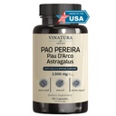 VINATURA Pao Pereira + PAU D 'Arco, Astragalus - 1300MG Serving, USA Made & Tested, Stem Cells and Immune Support, 60 kapszula