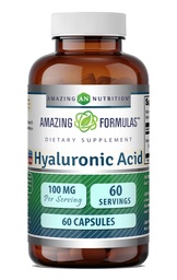 Amazing Formulas Hyaluronic Acid 100 Mg Supplementary, 124; Capsicum 124; Non- echanism), Gluténmentes 124; Made in USA (1 Pack, 60 Count)