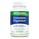 Enzyme Science Complete Digestion - Emésztési enzimek nőknek és férfiaknak probiotikumokkal - 3- in1 Gut Health Support for Digestion - Emésztési egészség - Enzimas digestivas y probioticos - 30 kapszula