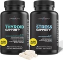 Livingood Daily Thyroid Support Bundle - Teljes pajzsmirigy kiegészítés Plus Adrenal és Cortisol Support