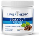 Leaky Gut javítási, Gut L Glutamin Powder, for Optimal Gut Health, Soothes Gut Issues Like Bloating and IBS, Gluten- Free Gut Health Supplements for Women and Men, Menta Chocolate, 180 g - Máj Medic