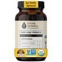 Élő Alchemy Gut egészségügyi kiegészítők férfiak és nők - A Flora probiotikus szakmai emésztési kiegészítés fermentált szójabab, Prebiotikumok, Digestive Enzyme - Vegan, Non-GMO, 60 db