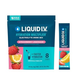 Liquid I.V. ® Hydration Multiplier - Strawberry Lemonade W.124; Electrolyte Powder Drink Mix. 124; 1 Pack (16 szervizelés)