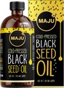 MAJU 's Black Seed Oil 16oz: 3X Thymokinone, Cold Pressed, 100% Turkey Black Cumin Nigella Sativa Seed Oil (Better Than Organic), Non-GMO, 100% Liquid Pure Blackseed, Üvegpalack