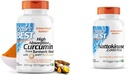 Doktor legjobb DRB-00107 Magas abszorpciós kurkumin a Turmeric Root C3 Complex & BioPerine 500mg & Nattokinas - 2 000 FU Enzyme, Támogatja a szív egészség & keringési és normál vér