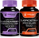 WELLNESS LABSRX Glucosamin Chondroitin MSM 124; Quercetin Bromelain kapszulával