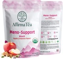 Meno-Support BloatX Organic Menopauza Relief: Balance & Supports Hot Flash, Hormones, Moods Swings, Night Sweats, & Bloating W / Black Cohosh, Red Clover & Dong Quai. Természetes Apple- Fahéj Flavor.