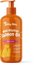 Zesty Paws Wild Alaskan Salmon Oil kutyáknak és macskáknak - Skin and Coat Support, Omega 3 Supplement for Pets, 16oz, Pump Top