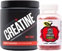 Scotpt Nation by V Shred Creatine Powder and Apple Cider Vinegar Bundle
