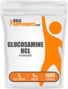BulkSupplements.com Glucosamine HCl Powder - Glucosamine Supplement, Joint Supplement - Gluten Free, 1g per Serving, 5kg (5 kg-os csomag) (11 kg)