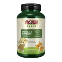 NOW Pet Health, Omega 3 Supplement, Formulált macskák és kutyák, NASC Certified, 180 Softgels