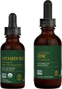 Global Healing Center - B12-vitamin és szerves cink folyadékpótló készlet - Long- Lasting Energy, Immunrendszer boost, Hormonegyensúly