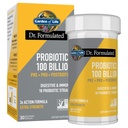 Garden of Life Dr. Formulált Pre, Post & Probiotics 100 milliárd CFU egyszer naponta 3 - in- 1 Teljes probiotikumok, Prebiotikumok és Postbiotikumok Kiegészítés nők és férfiak - Extra Erő, 30 napos ellátás